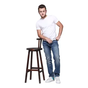 Cropped Ankle Length Black Denim Custom Fit for Smart Casual and Evening Wear Mens Jeans