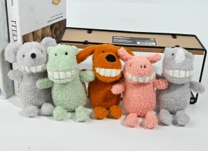 Wholesale Cute Animal Plush Keychains Set