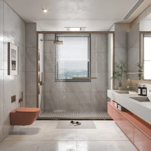 Customized Multi-functional Furniture for Bathrooms Modern Fashion Mirror Cabinet