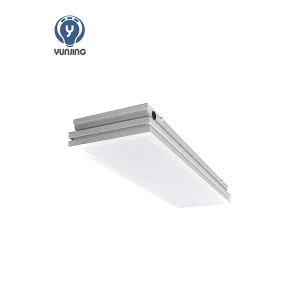 Surface-mounted recessed LED cleanroom flat light