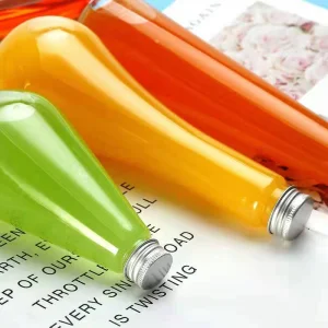 Hot Selling Disposable Pet Plastic Fruit Juice Bottle Milk Tea Cup Ferment Bottle with Lid