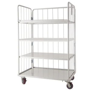 Popular Customized Laundry 3 Sided Roll Cage Roll Container for Logistics