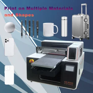 Digital Dtf UV Impresora Cell Phone Direct Sales Wholesale Price UV Flatbed A3 A4 3050 Inkjet 3D Embossed Flatbed Printer