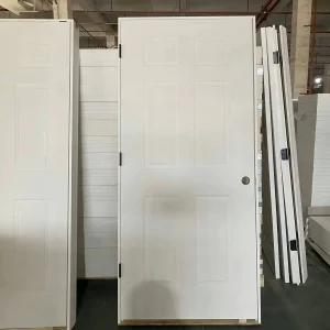 2 Panel White Primed Hollow Core Honeycomb Interior MDF Moulded Door for Office