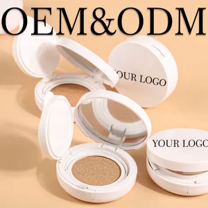 OEM ODM Oil Control Natural Vegan Whitening Matte Long Lasting 30ml Liquid Cosmetics Cushion Foundation Black Girls Customize