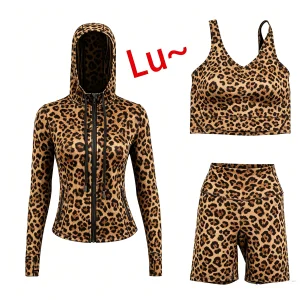 Wholesale Windbreaker Jacket Leopard Print