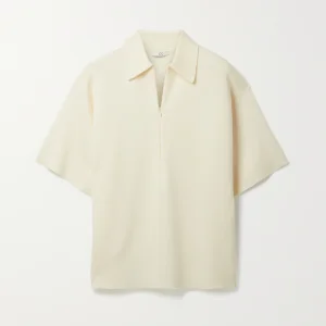 100% Merino Wool Shirt Spring Polo Tee Women V Neck Tank Top.