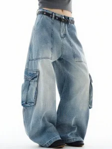 Calças Jeans Femininas Mom Fit Denim Lavagem Cinza Denim Sustentável Barra Crua para Importadores de Vestuário Marca Privada Calças Jeans
