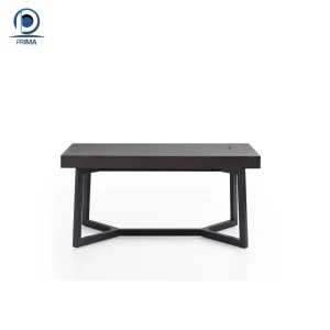 Nesting Side Tables Set of 3 with Marble Top and Gold Metal Frame