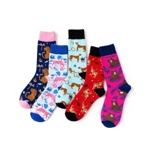 Meias de Algodão Personalizadas para Mulheres, Respirável, Engraçadas, Inspiradas em Frutas e Animais Coreanos, Moda de Rua, Estilo Colorido, Primavera