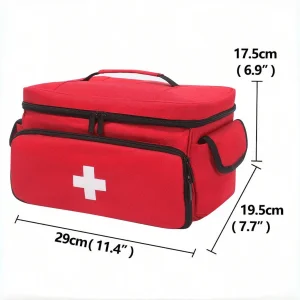 Bolsa Médica, Bolsa de Primeros Auxilios Vacía, Bolsa para Enfermera de Salud en el Hogar con Divisor Desmontable, Tote para Almacenamiento de Suministros Médicos para Estudiante de Enfermería, Terapeuta, Médicos