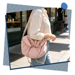 Bolsa de Ombro Casual de Nylon Impermeável