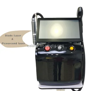 2025 Wholesale Portable 2in1 Diode Pico Diodolazer Hair Removal &amp; Picosecondlazer Tattoo Removal Machine