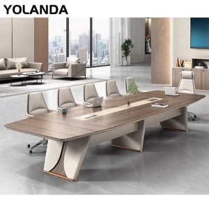 Yolanda Office Furniture Meeting Desk Set 6 Green Tables Hexagon Wooden for Classy Wheels White 12 Metal Legs Conference Table