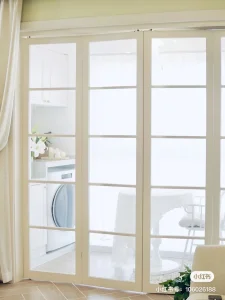 2025hot Sale America Stadard Modern Style PVC Waterproof Bifold Doors Windows Aluminum Interior Balcony Glass Sliding Folding Door