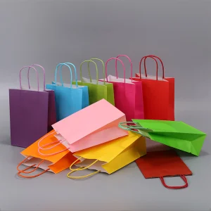 Bolsa de papel kraft para llevar comida