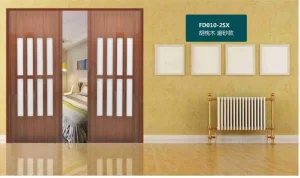 Faux Wood PVC Folding Door for Elegant Interiors