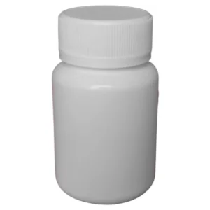 50cc White Plastic HDPE Bottle Pharmaceutical Container for Oral Solid Medication Pill Capsule Tablet Powder with Screw Cap CRC