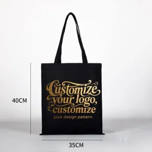Custom Premium Canvas Reusable Custom logo Tote Bags