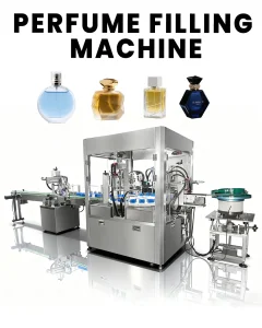 Automatic 5-100ml Luxury Rotary Negative Pressure Vacuum Liquid Perfume Filling Crimping Cap Pressing Sealing Machine