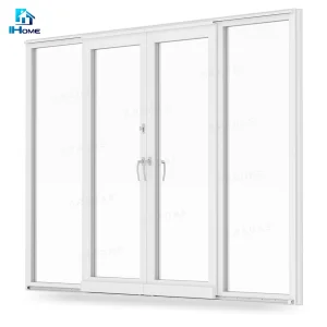 Last Design OEM Tempered Glass Factory Price PVC Profile Sliding/Stacking Door with Sample