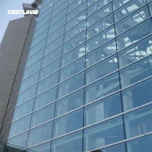 Modern House Design Unitized Glass Curtain Wall Facade Decorative Composite Construction Window Curtain Wall Building