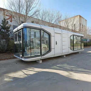 Vivienda de lujo 40FT Casa cápsula modular móvil portátil expandible dormitorio contenedor hecha de panel sándwich