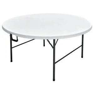 Hot Sale 6ft Wedding Party Outdoor Banquet Folding Round Plastic Table for Events Wedding