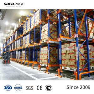 SDFD Rack CE Certified Automatic Warehouse Stacking Racks Radio Shuttle Racking System Four Way Pallet Radio Shuttle Rack