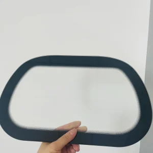 Premium Black Toughened Glass Door Cover for Washing Machines and Dryers