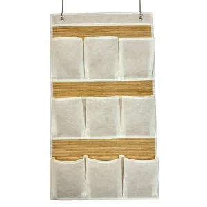 Wholesale Foldable Bamboo Over The Door Organizer for Clothes Bra Socks