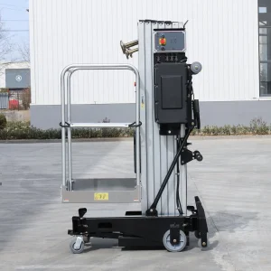 Push Around Aluminum Lift 10m Double Mast Aluminum Lift for Sale