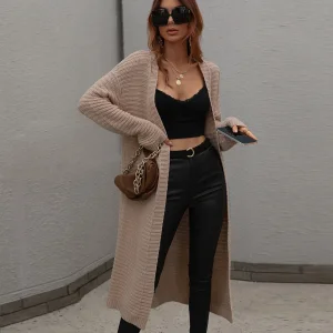 Women Autumn Winter Long Sweater Cardigan