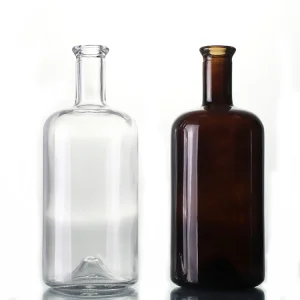 China 750ml Clear Glass Juniper Bottles Manufacturer
