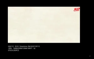 Sintered Stone Limestone Surface Big Porcelain for Wall Cladding