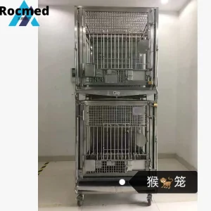 Preço de fábrica Canil veterinário personalizável em aço inoxidável para animais de estimação, com painéis de HDPE, gaiolas para uso doméstico