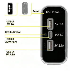 ملحقات السيارة USB