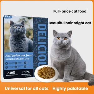 Balanced Nutrition Chicken Cat Food Infused with Deep Sea Fish Oil Egg Yolk and Seaweed High Protein Content Enhances Skin Health and Custom Packaging and Size