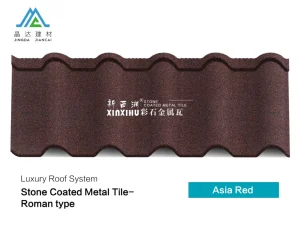 Lightweight Aluminum Zinc Steel Sheet Stone Coated Metal Roof Tile Unique Roofing Materials Roofing Tiles Color Philippines Wholesale Building Material