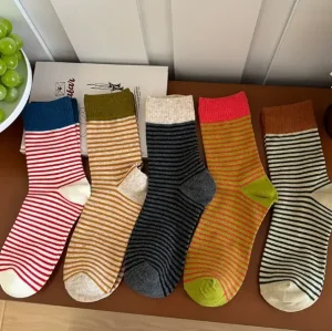 Dominica Breathable Knitted Running Socks with Cuff Logo