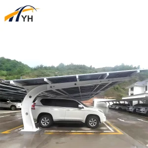 Solar Carport System with Photovoltaic Panels Electric Vehicle Charging Station Solar Mounting System