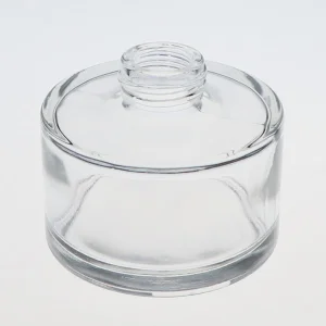 100ml Classic Clear Glass Reed Diffuser Bottle Aromatherapy Short Round 28mm-Screw-Neck