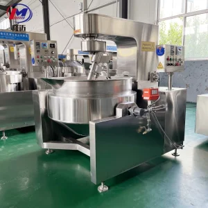 Automatic Tilting Gas Electric Steam Chicken Cooking Mixer Planetary Double Jacketed Kettle