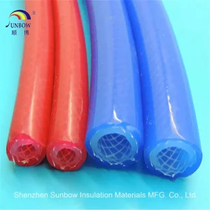 High Quality Braid Reinforced Elastic Silicone Rubber Tube Weave Silicone Hose