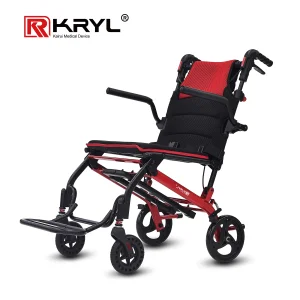 Foldable Wheel Chair with Soft Cushion Seat for Effortless Transport