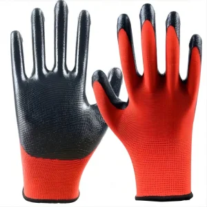 Hot Selling Nitrile Rubber Latex Chemical Resistant Industry Safety Work Gloves