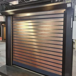 Turbine High-Speed Rolling Shutter Door Aluminum Alloy Modern Security Design Finished Surface for Wine Cellar Hotel &amp; Farmhouse