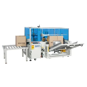Automatic Bottom Flap Corrugated Carton Case Erector Packer Machine Erecting Machine With Bottom Sealing