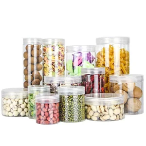 clear plastic pet jar plastic container packaging transparent food packaging