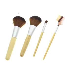 Pincéis de Maquiagem de Bambu Kabuki Naturais por Atacado